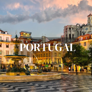 a fountain in a city